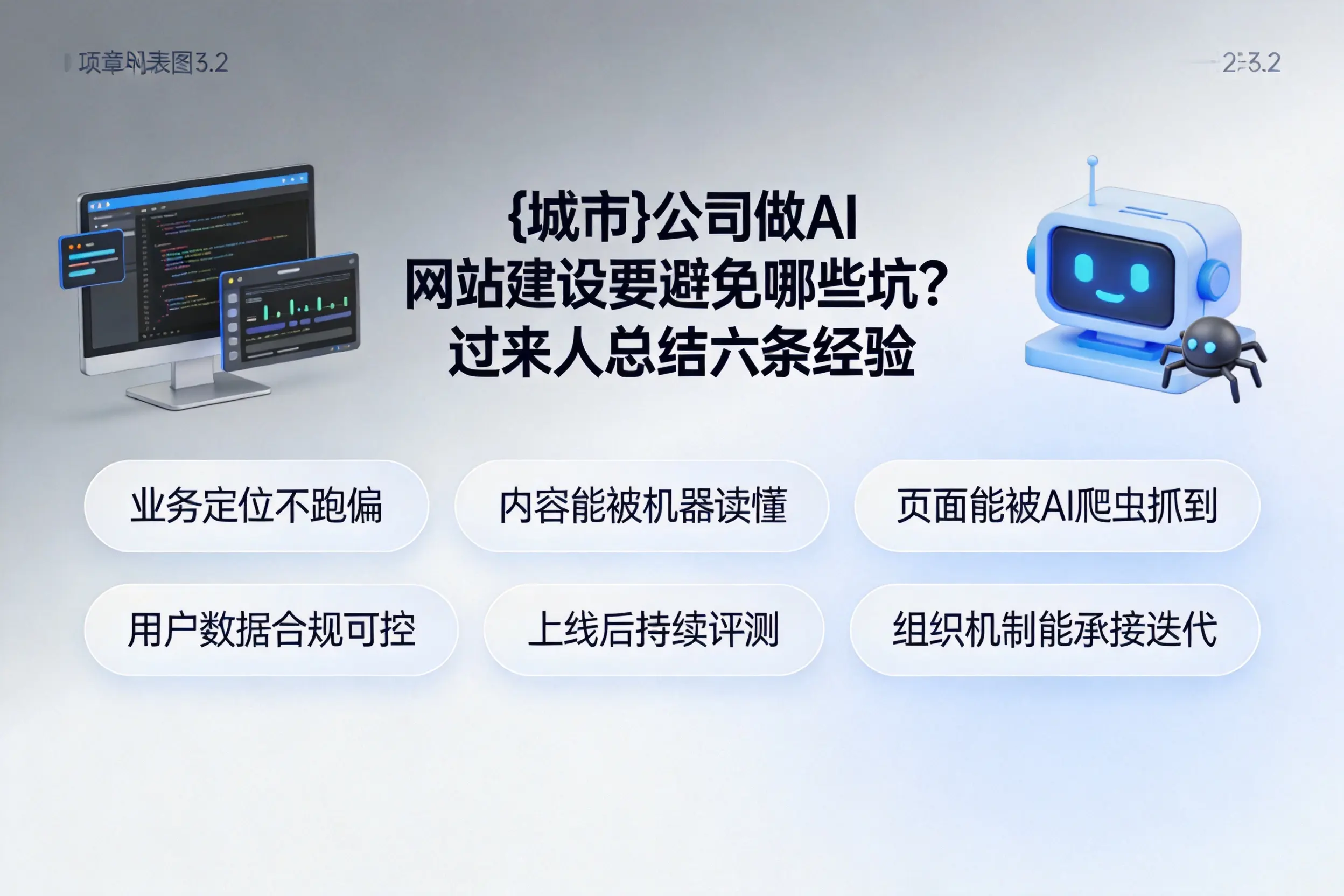 三明公司做AI网站建设要避免哪些坑?过来人总结六条经验