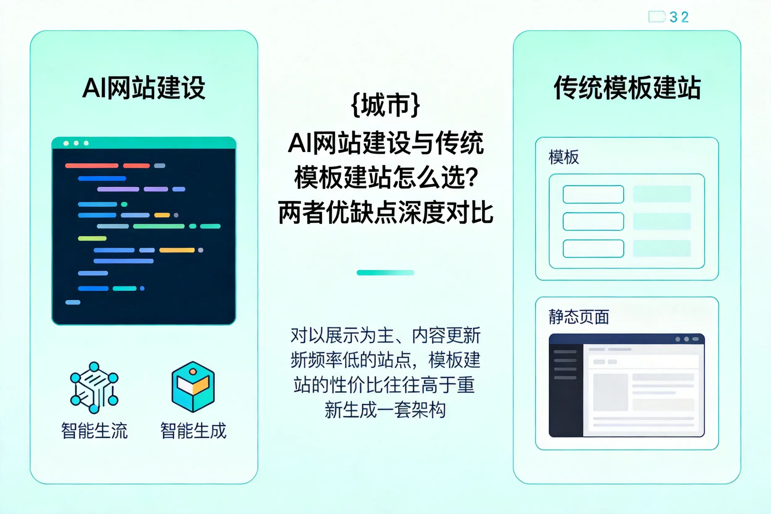 三明AI网站建设与传统模板建站怎么选？两者优缺点深度对比