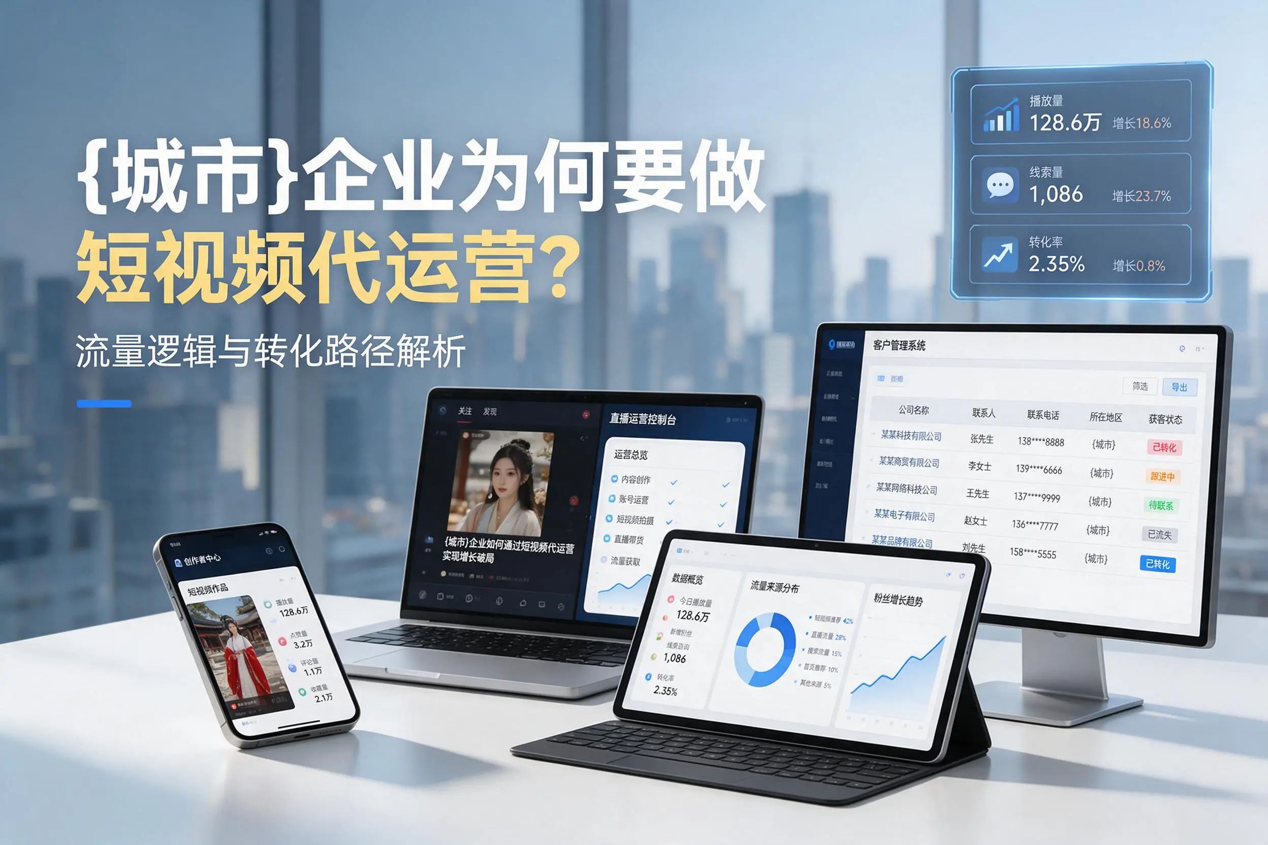 三明企业为何要做短视频代运营？流量逻辑与转化路径解析