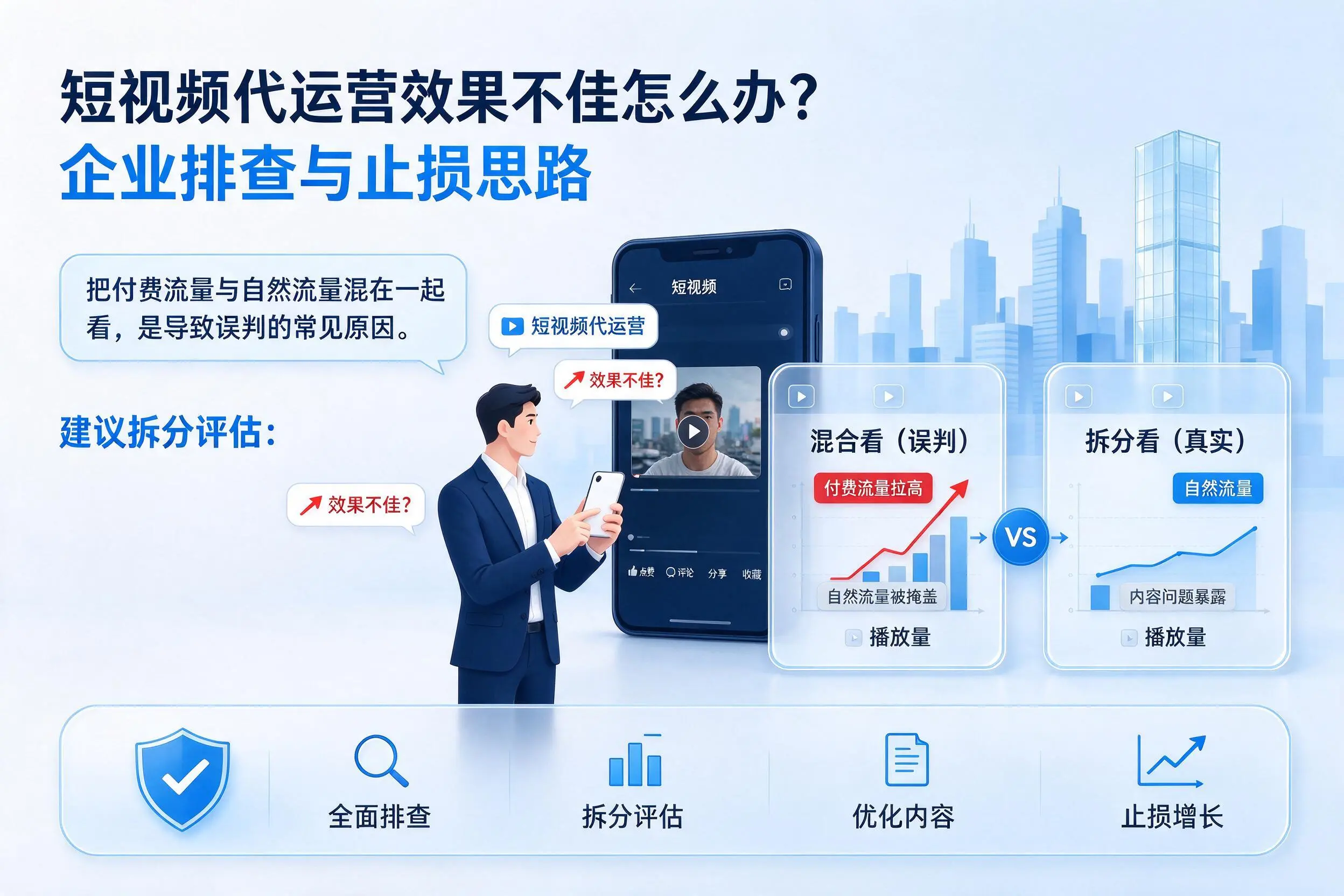 短视频代运营效果不佳怎么办?三明企业排查与止损思路
