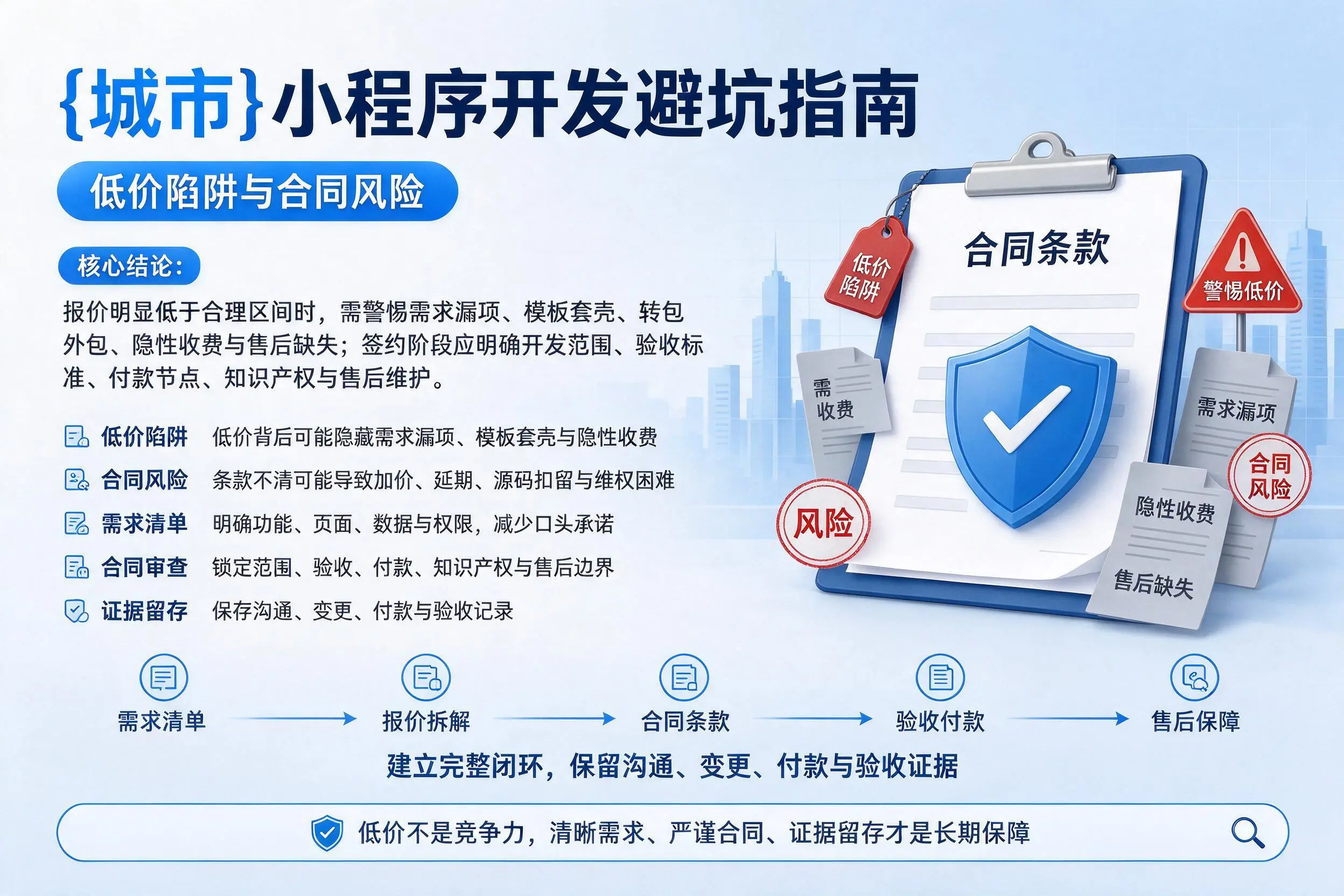 三明小程序开发避坑指南:低价陷阱与合同风险