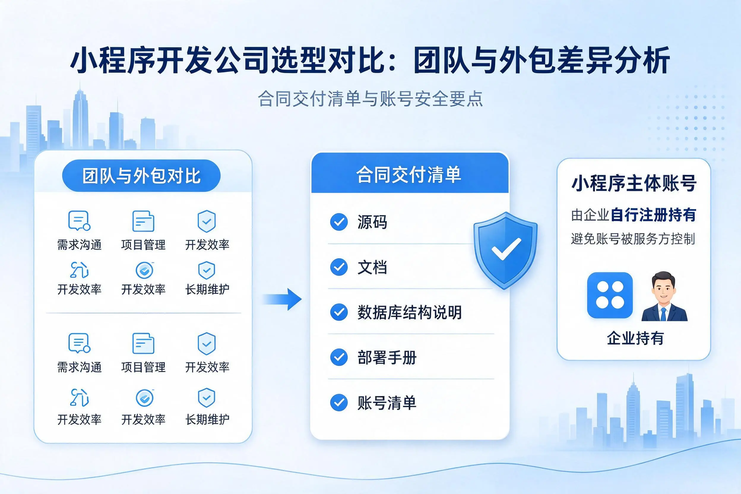 三明小程序开发公司选型对比:团队与外包差异分析