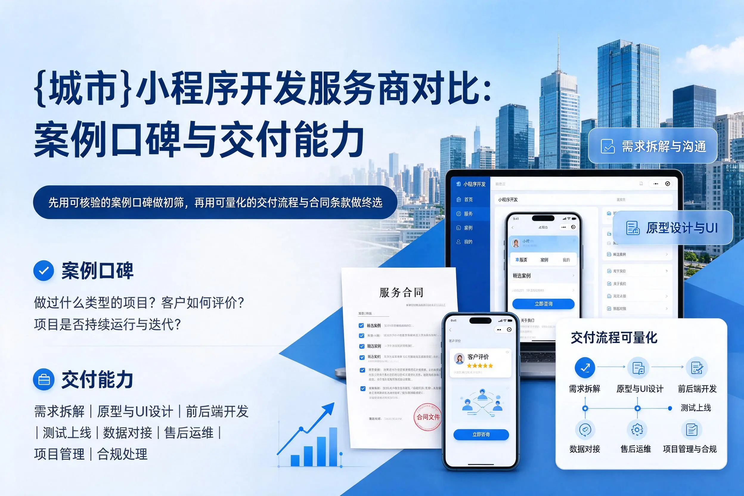 三明小程序开发服务商对比:案例口碑与交付能力