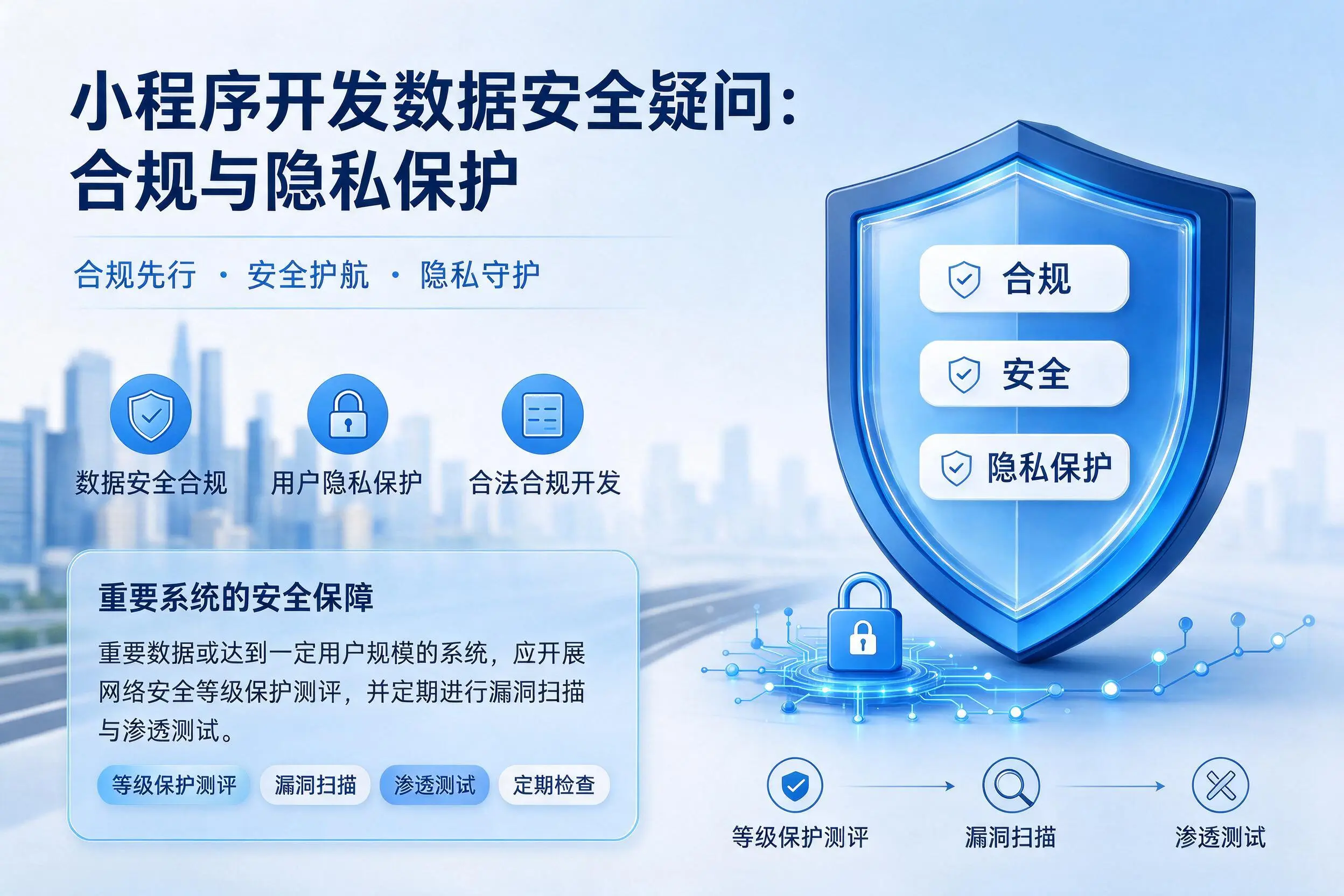 三明小程序开发数据安全疑问:合规与隐私保护