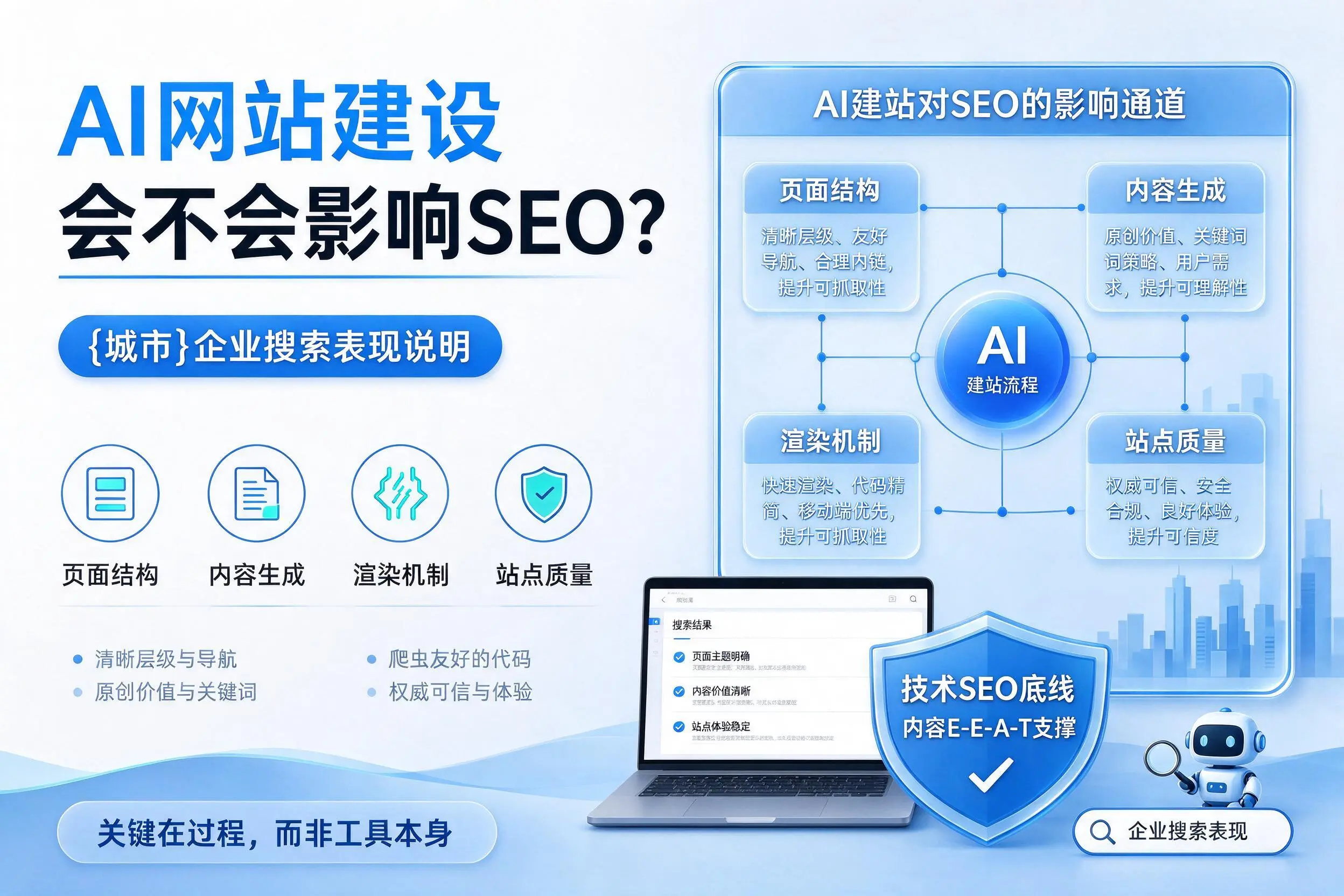 AI网站建设会不会影响SEO?三明企业搜索表现说明