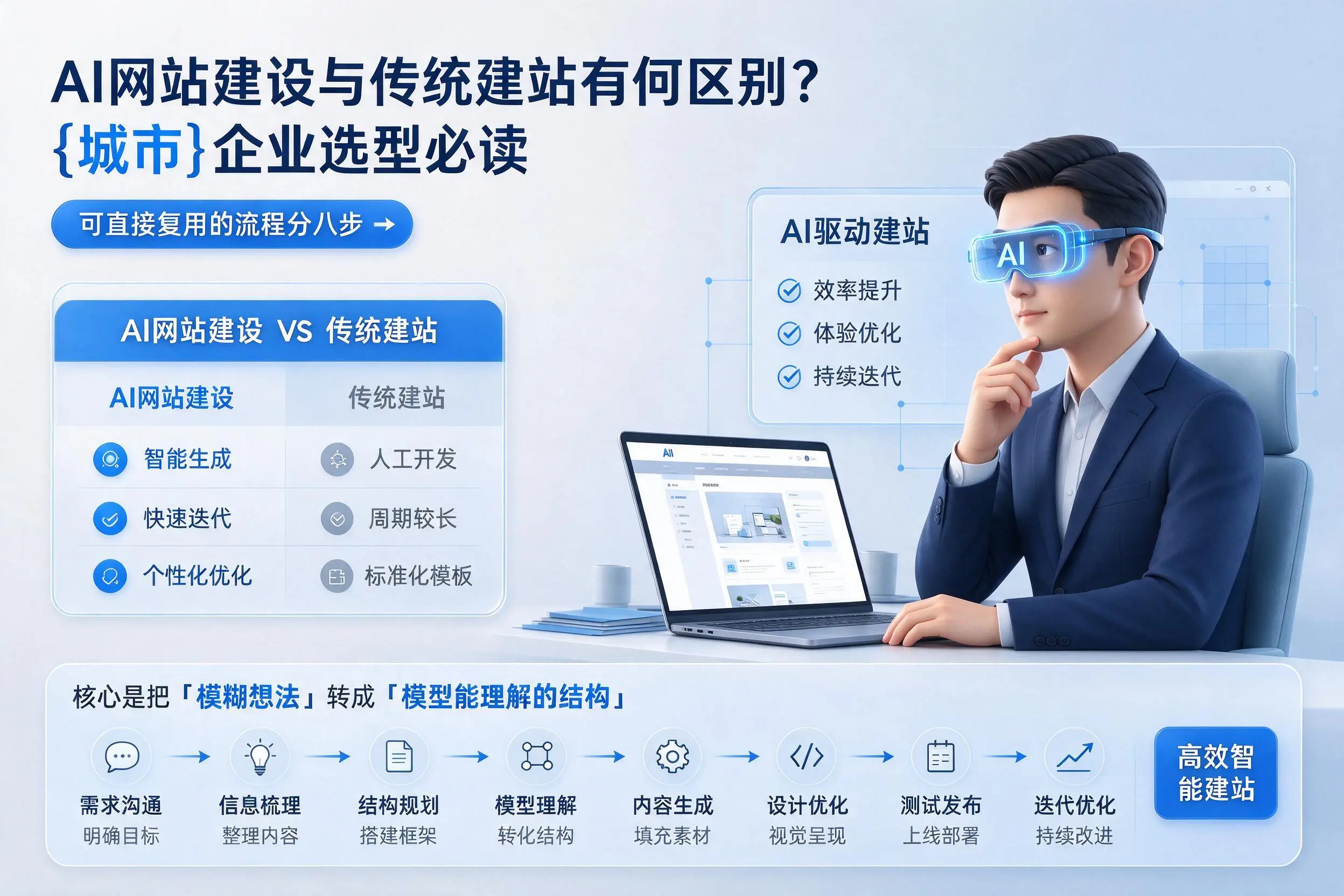 AI网站建设与传统建站有何区别?三明企业选型必读