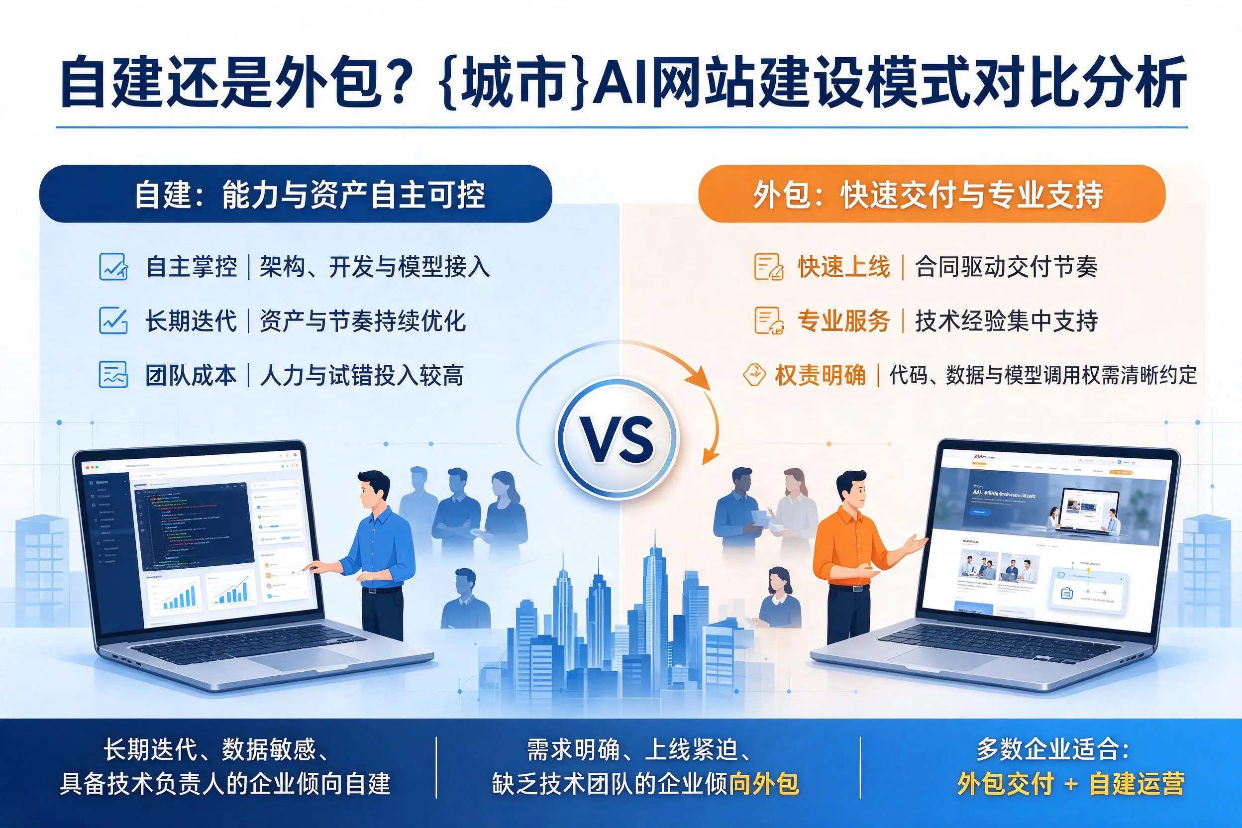 自建还是外包？三明AI网站建设模式对比分析
